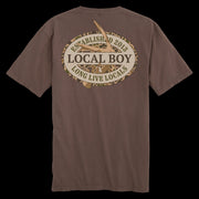 LB Youth Espresso Old School Antler Oval T-Shirt - Southern Soule Designs