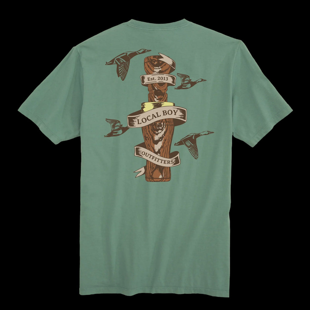 LB Youth Light Green Wooden Call T-Shirt - Southern Soule Designs