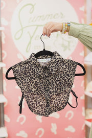 Leopard Collar Top (One Size) - Southern Soule Designs