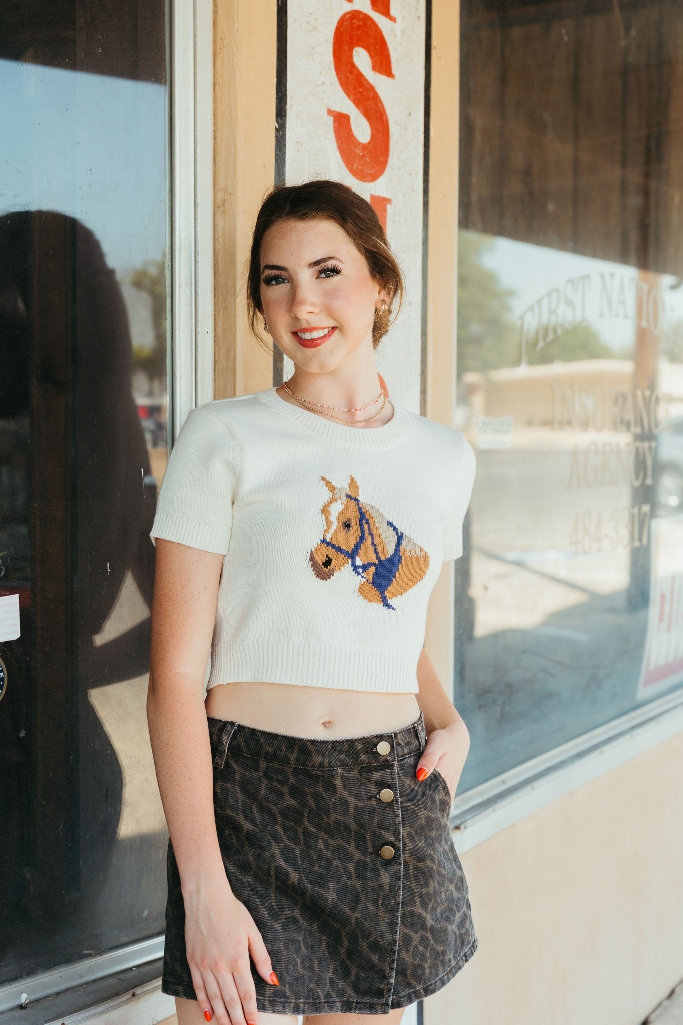 Leopard Print Skort S4944 - Southern Soule Designs