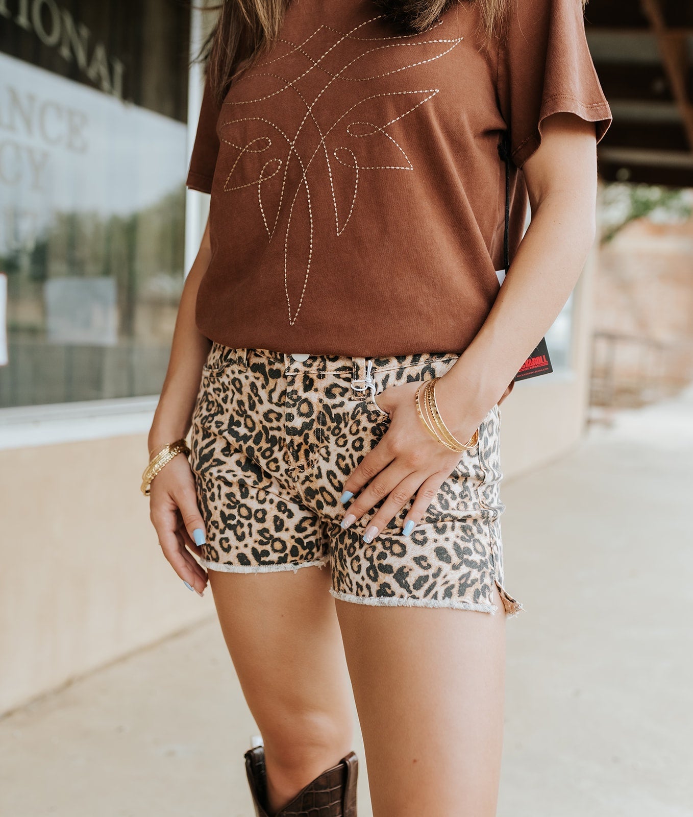 Leopard Safari Gigi Shorts - Southern Soule Designs
