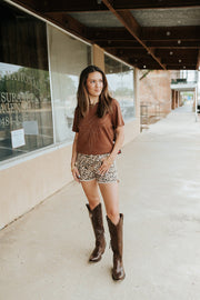 Leopard Safari Gigi Shorts - Southern Soule Designs