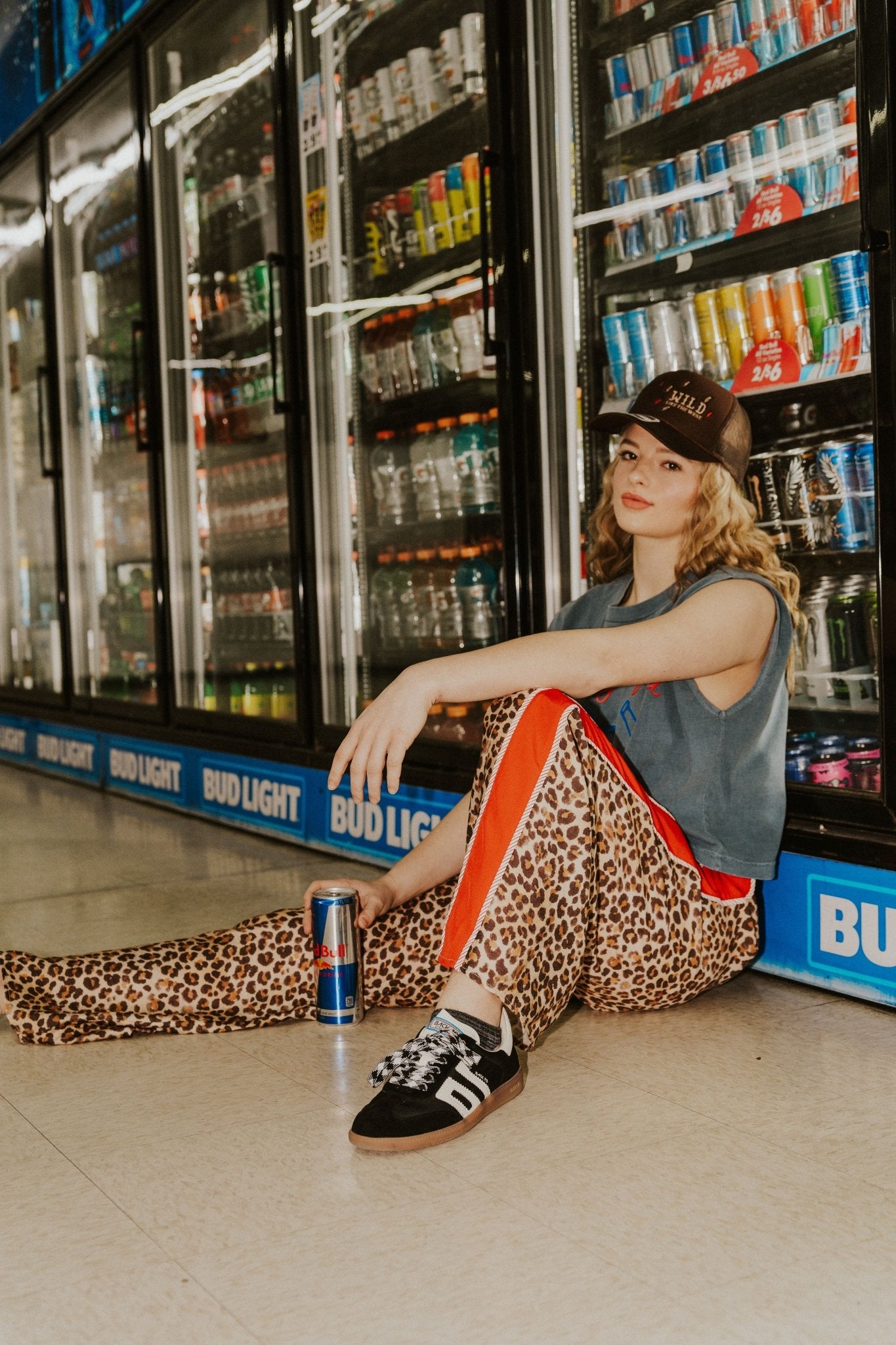 Leopard/Red Stripe Wide Leg Pants P26265 - Southern Soule Designs