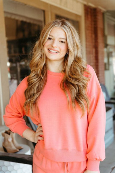 Millie Coral Top and Shorts Set