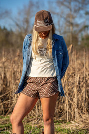 LG Espresso Polka Dot Boxer Shorts - Southern Soule Designs