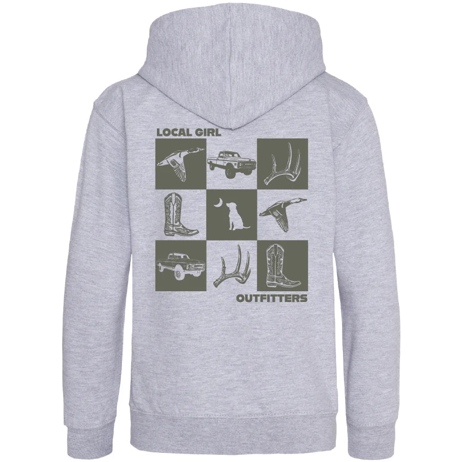LG Heather Gray Brushwood Hoodie - Southern Moments - Southern Soule Designs