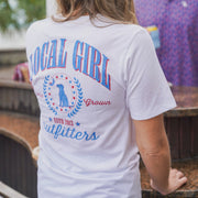 LG White Vintage USA T-Shirt