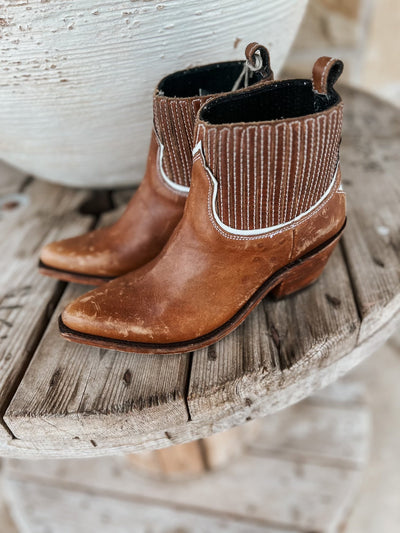 Liberty Black Rebecca Mossil Tan Bootie - Southern Soule Designs