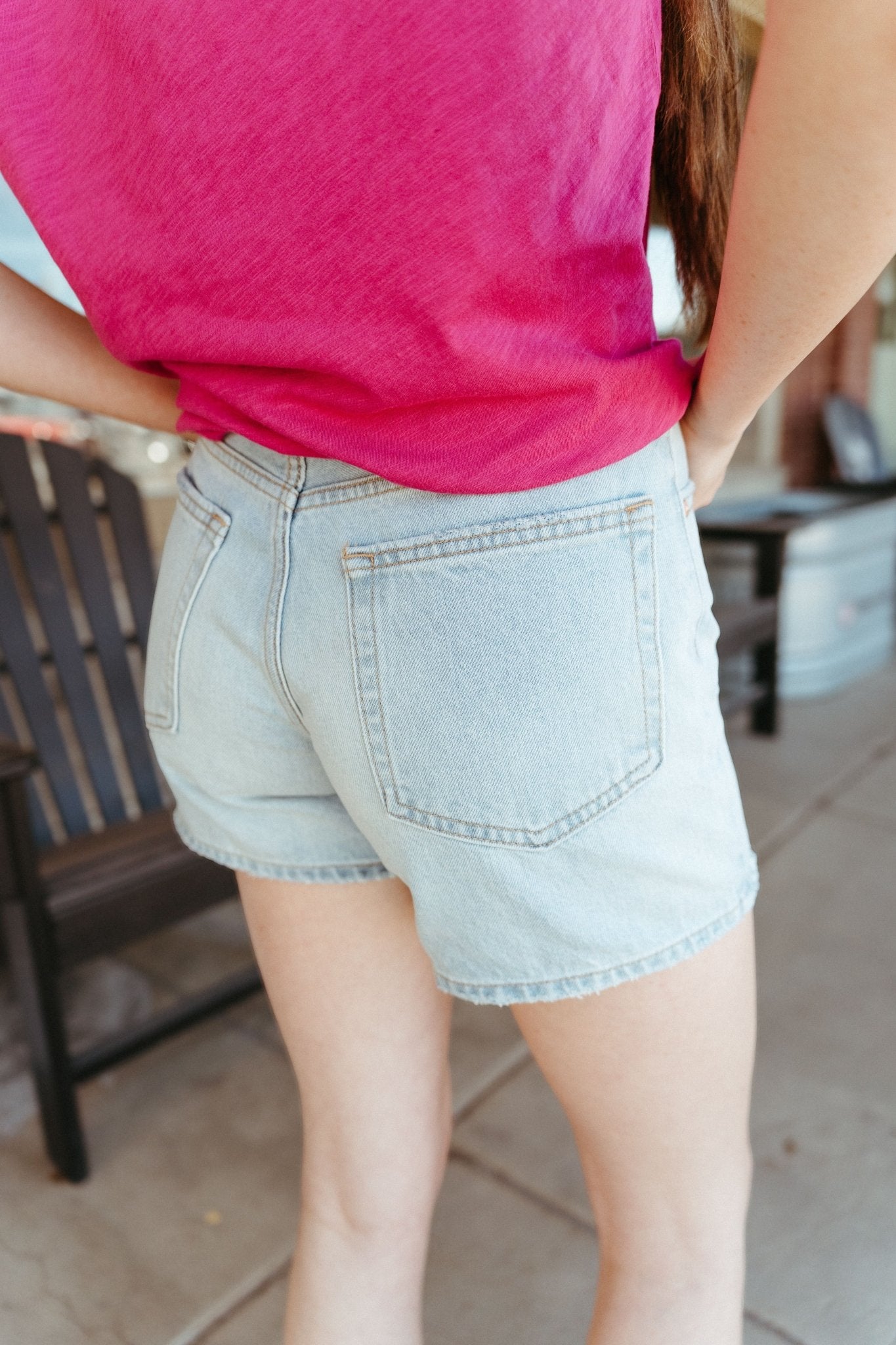 Light Denim Shorts DH809N - Southern Soule Designs