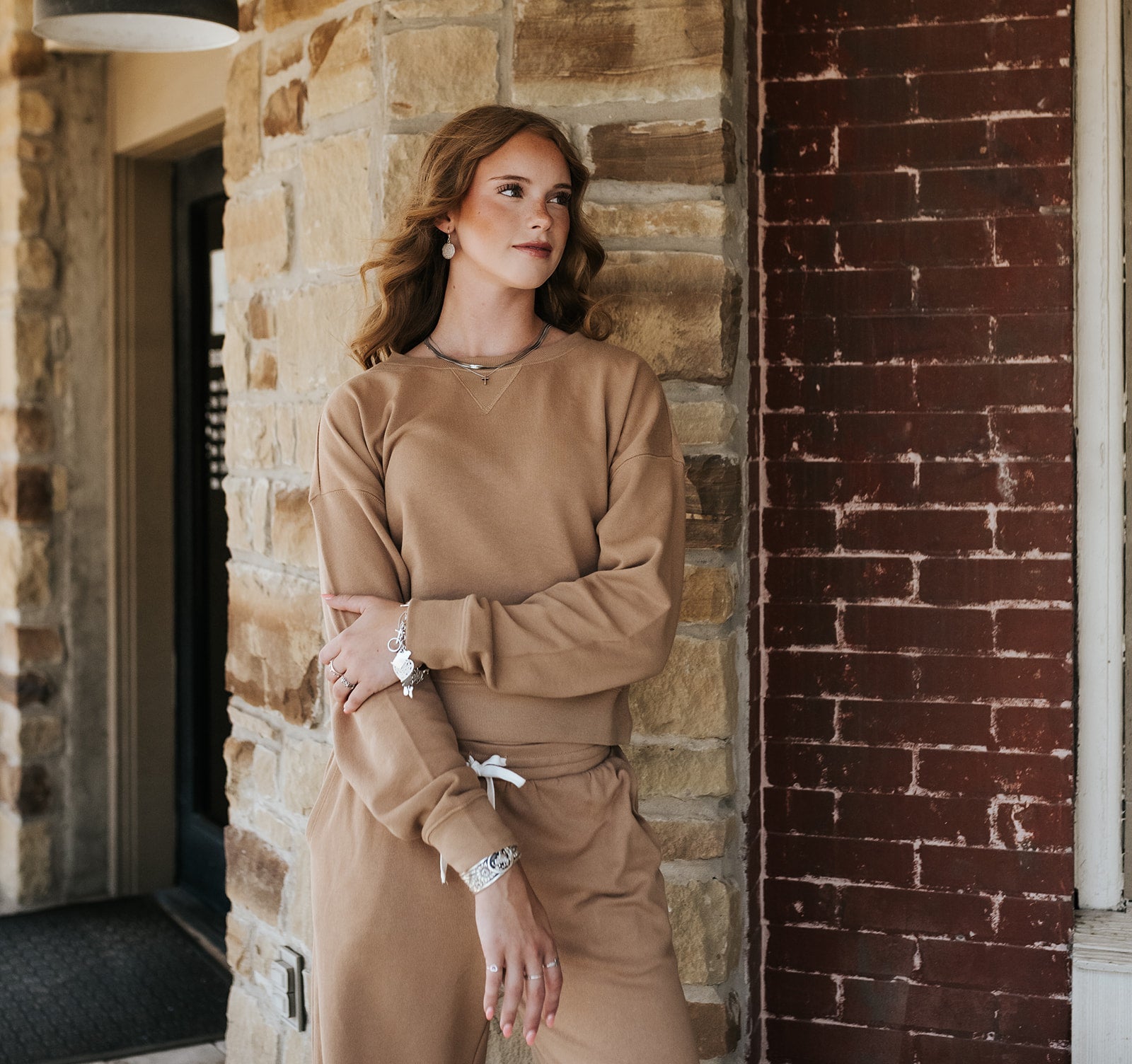 Light Toffee Clubhouse Sweatshirt ZT263227 - Southern Soule Designs
