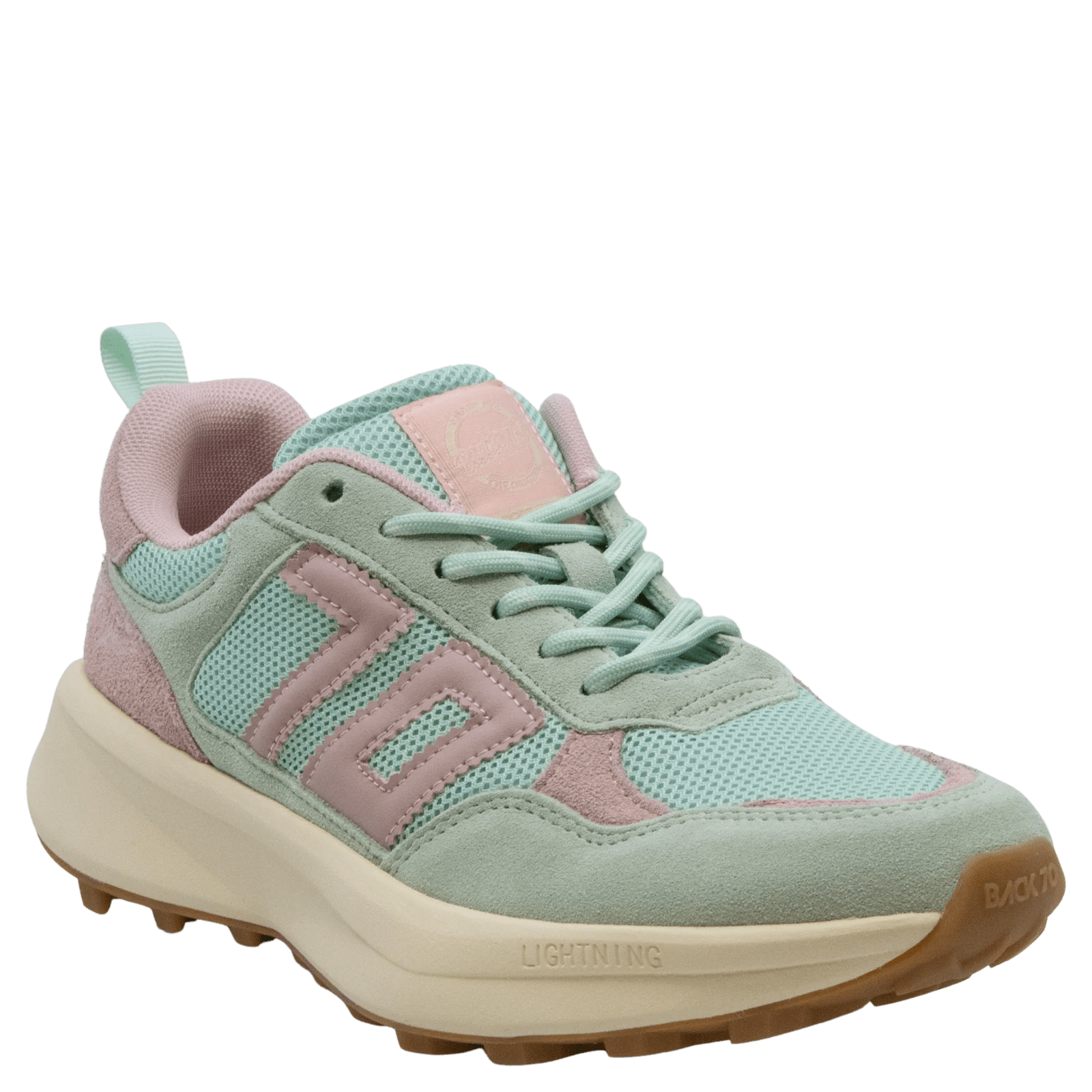 Lightning in Green/Pink Sneaker - Southern Soule Designs