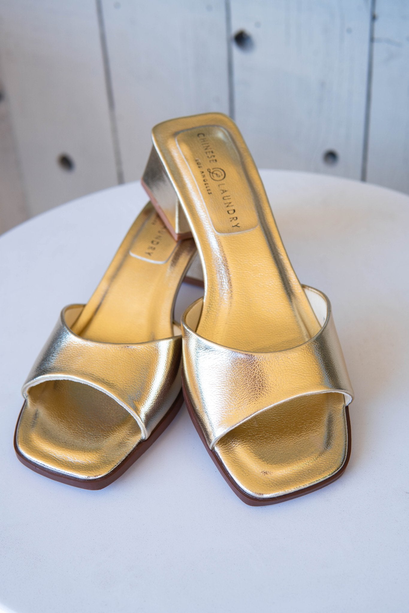 Liinda Heel Metallic Gold - Southern Soule Designs
