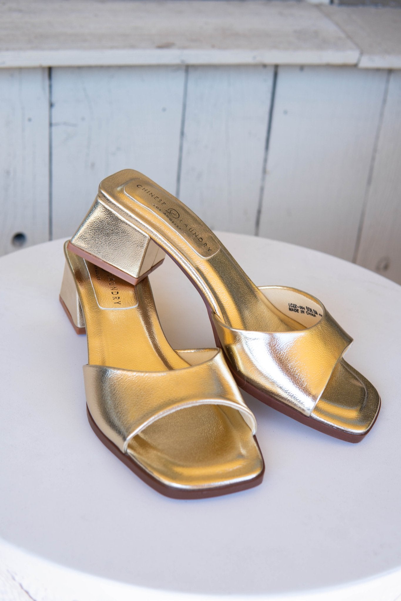 Liinda Heel Metallic Gold - Southern Soule Designs