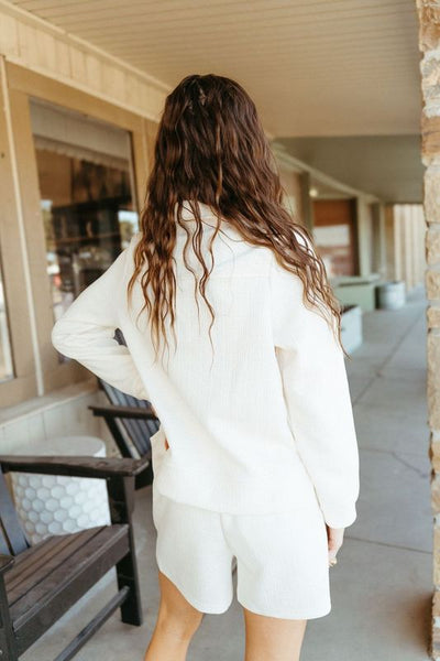 Lindsay Ivory Top and Shorts Set - Southern Soule Designs