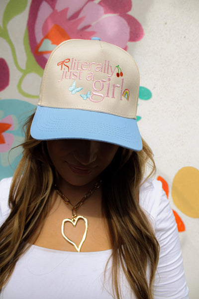 Literally Just a Girl Canvas Cap - Southern Soule Designs