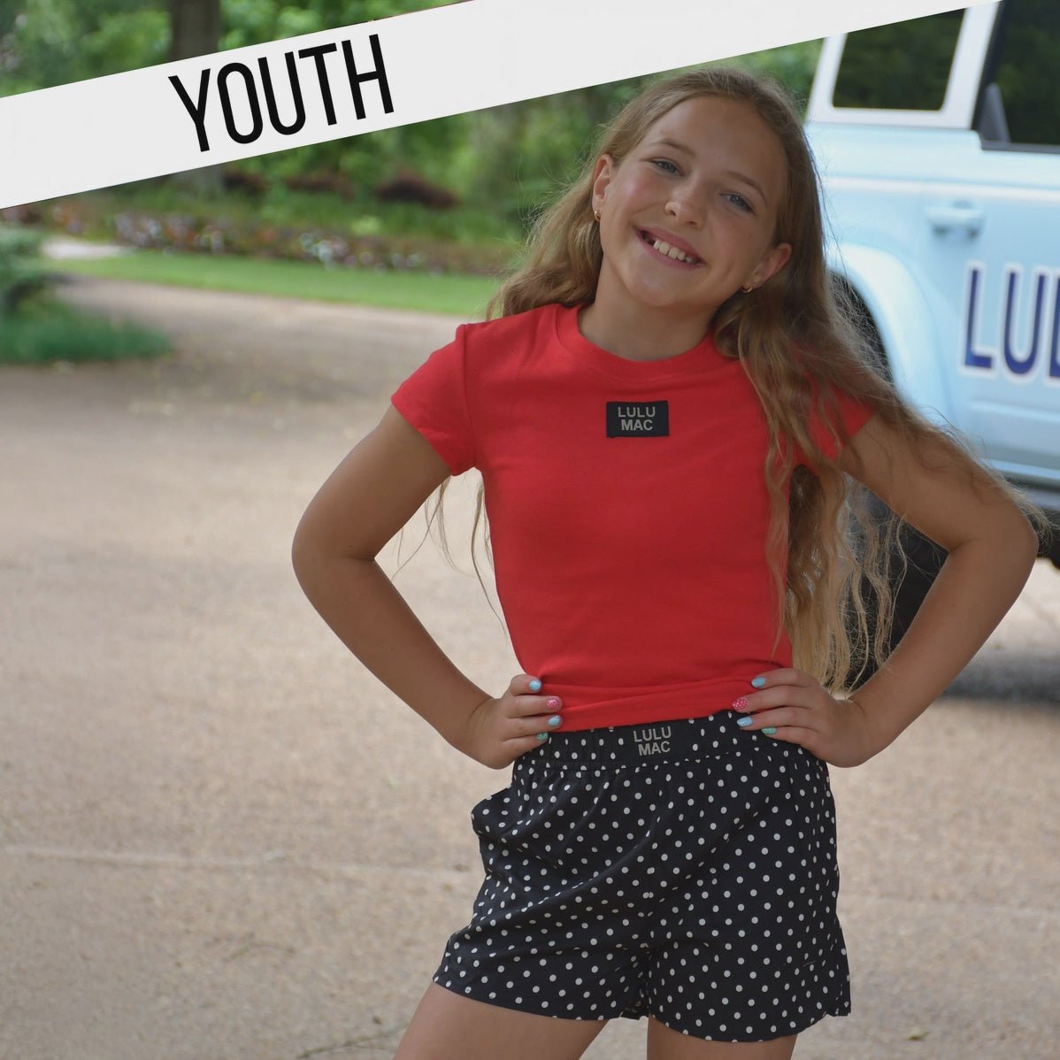 LM Black Mini Polka Dot Girls Shorts - Southern Soule Designs