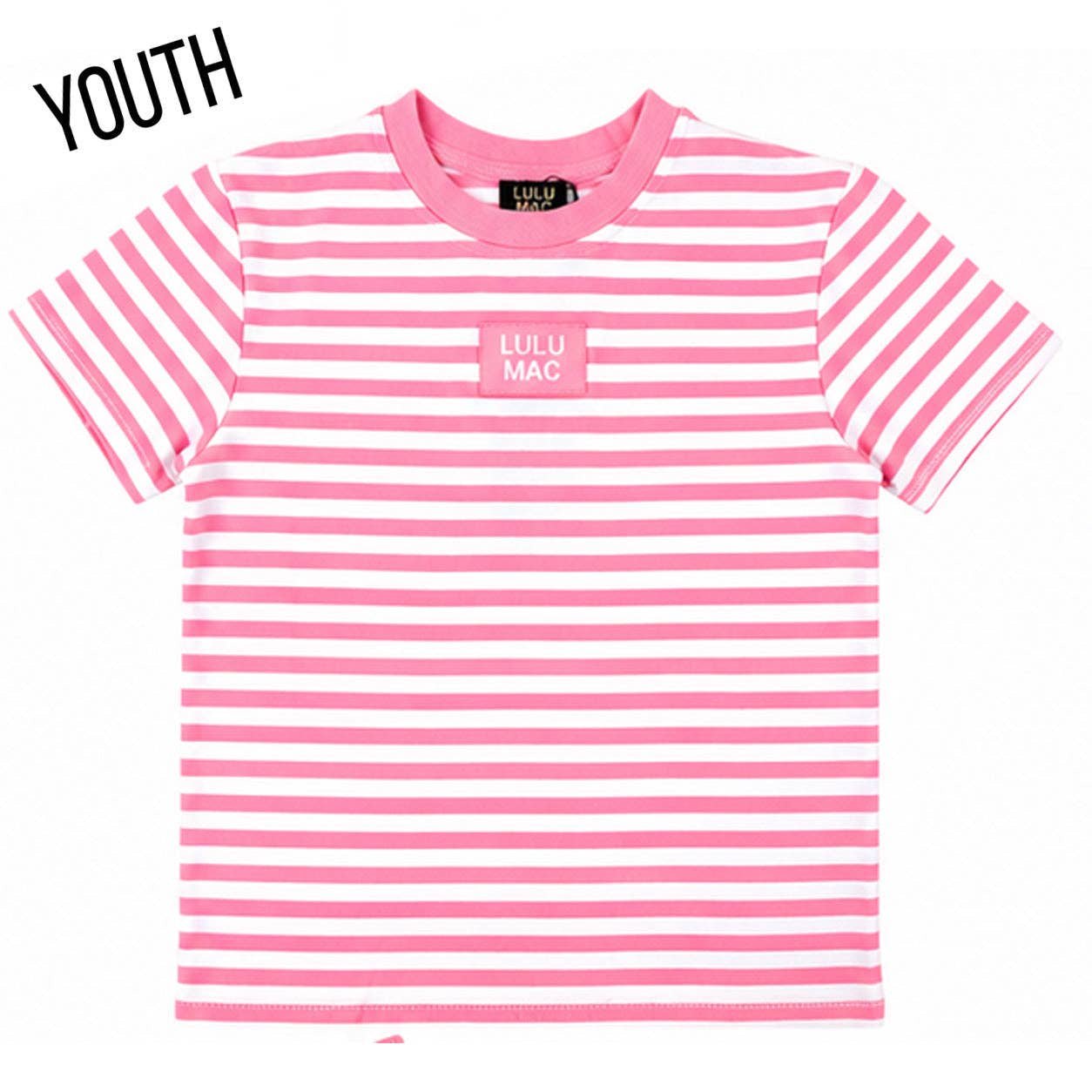 LM Girls Neon Pink Stripe Baby Doll Top - Southern Soule Designs