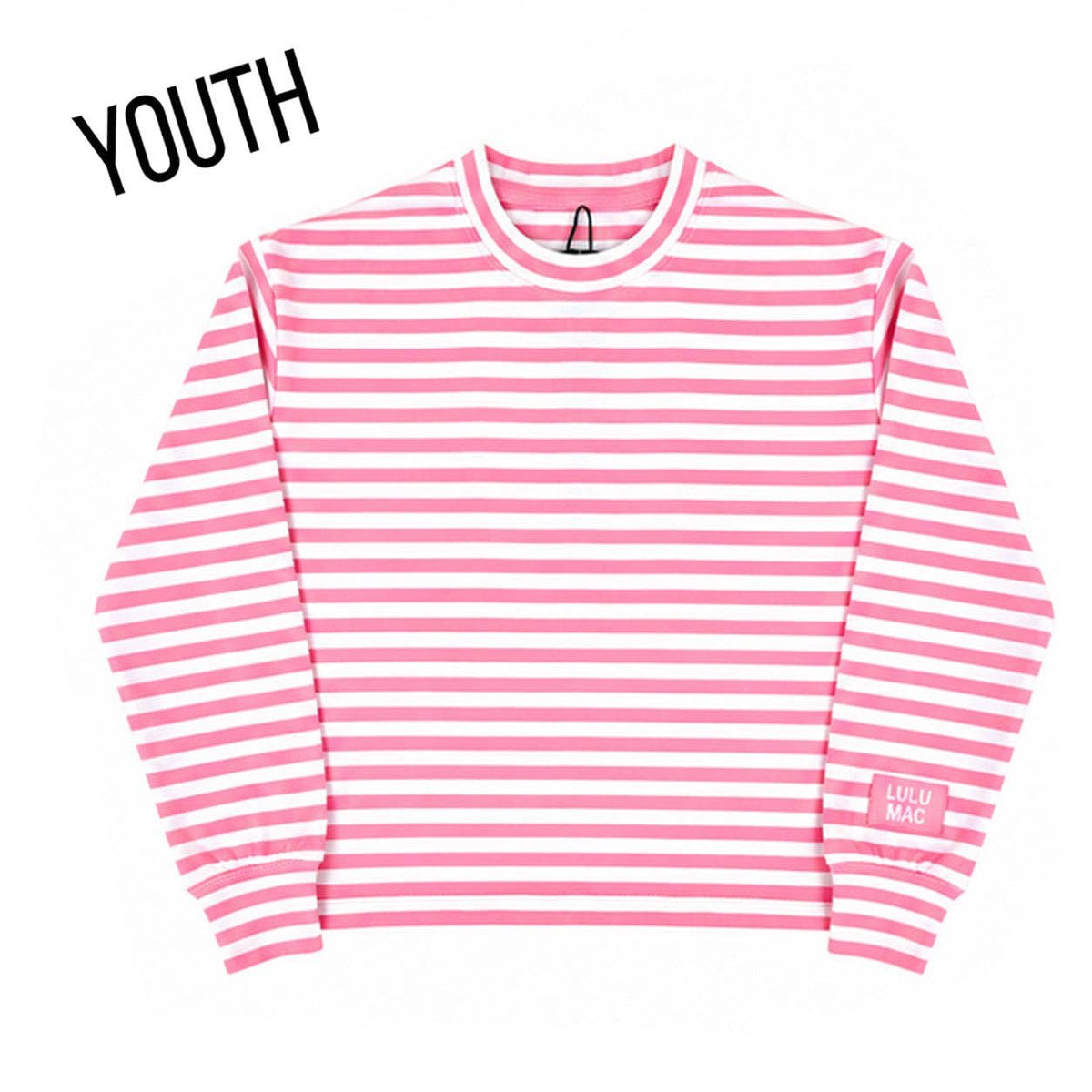 LM Girls Neon Pink Stripe Long Sleeve Top - Southern Soule Designs