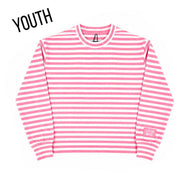 LM Girls Neon Pink Stripe Long Sleeve Top - Southern Soule Designs