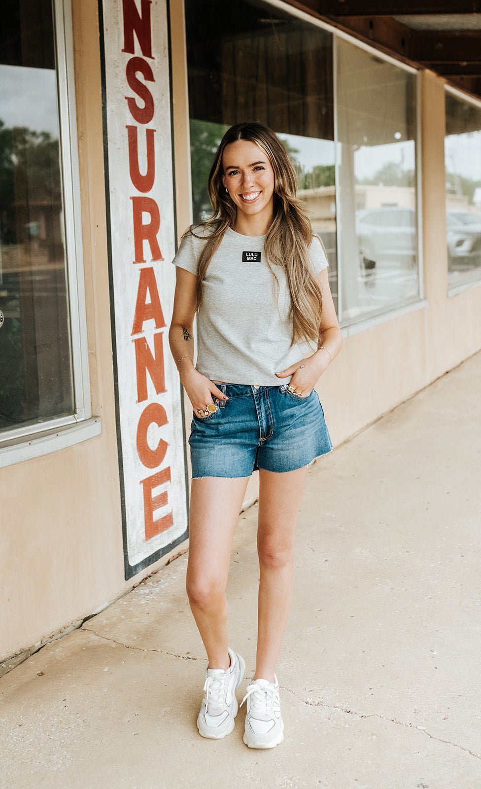LM Grey Baby Doll Top - Southern Soule Designs