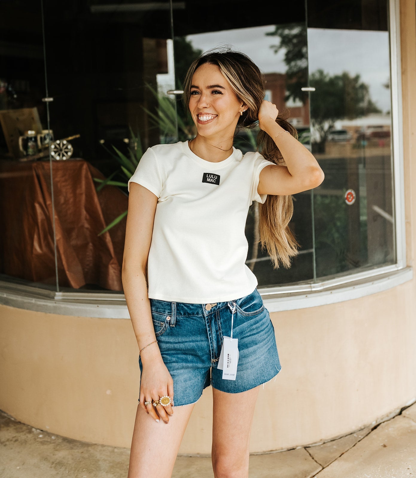 LM Ivory Baby Doll Top - Southern Soule Designs