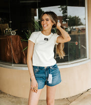 LM Ivory Baby Doll Top - Southern Soule Designs