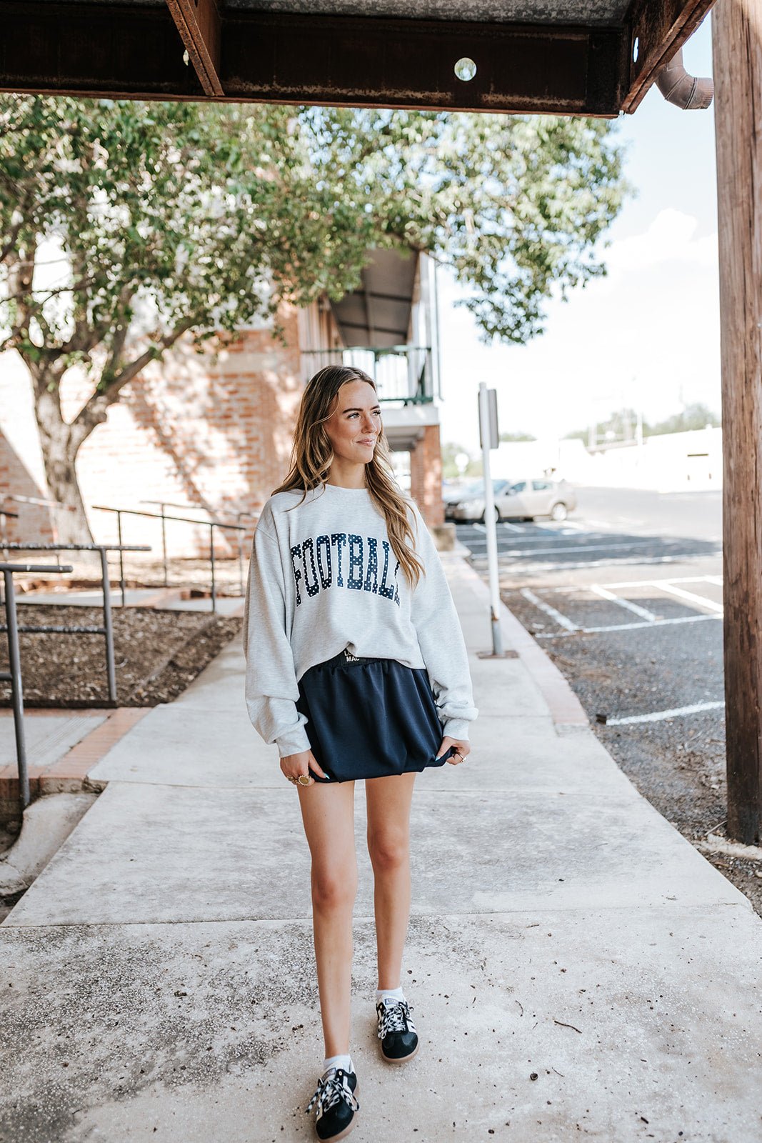 LM Navy Bubble Skirt - Southern Soule Designs
