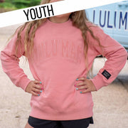 LM Peach Youth Mono Sweatshirt - Southern Soule Designs