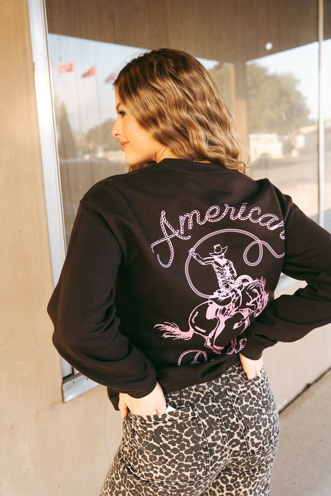 Lost My Heart at American Rodeo Sweatshirt - Southern Soule Designs