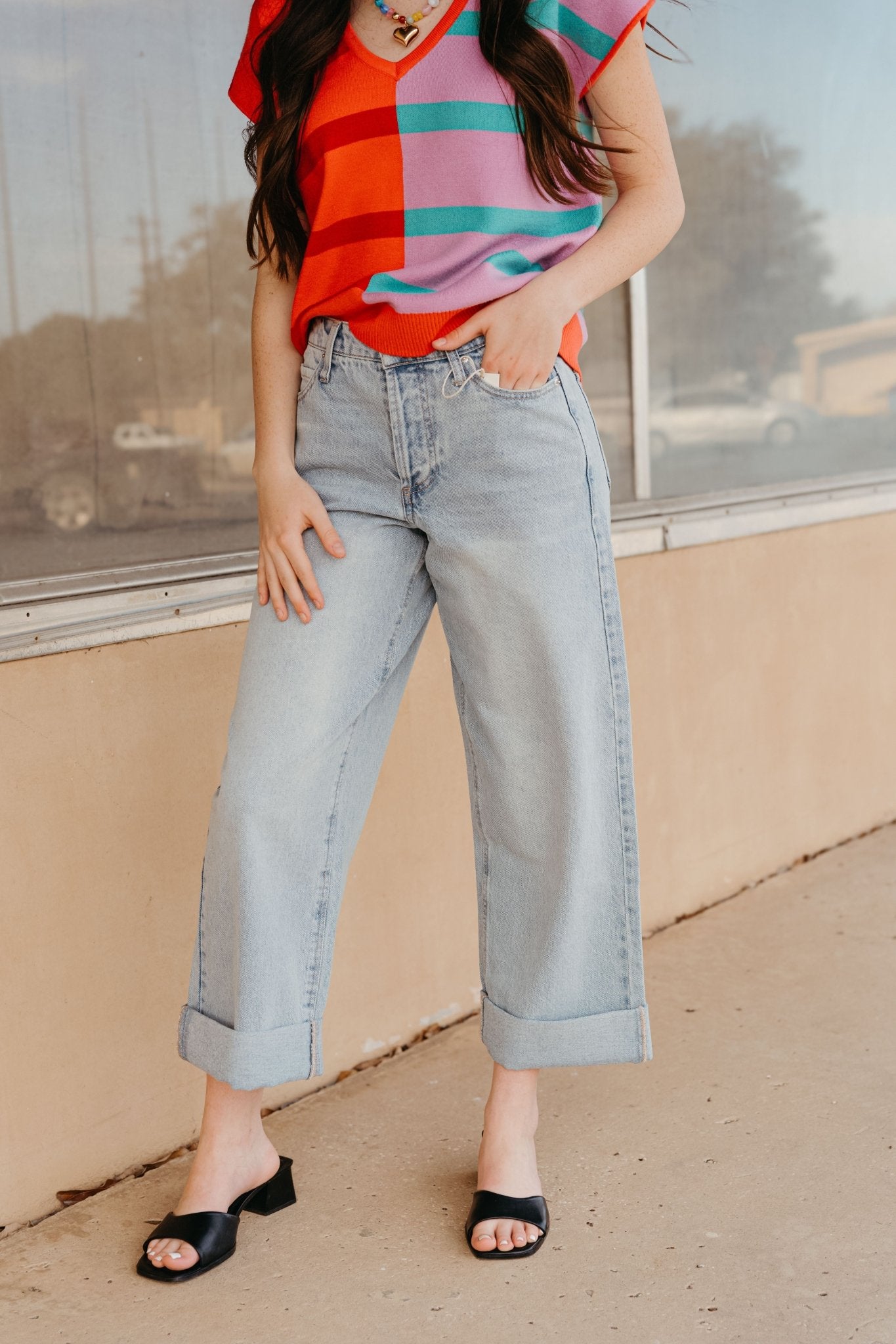 Lou Denim Pant Faded Indigo ZP251251S - Southern Soule Designs