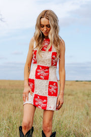 Louisa Red Mini Dress S1520D - 8 - Southern Soule Designs