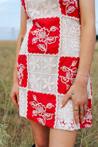 Louisa Red Mini Dress S1520D - 8 - Southern Soule Designs
