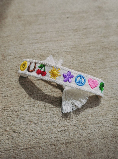 Lucky Icon Embroidered Bracelet - Southern Soule Designs
