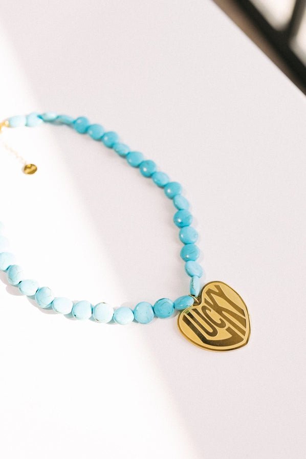 Lucky in Love Stone Necklace - Southern Soule Designs