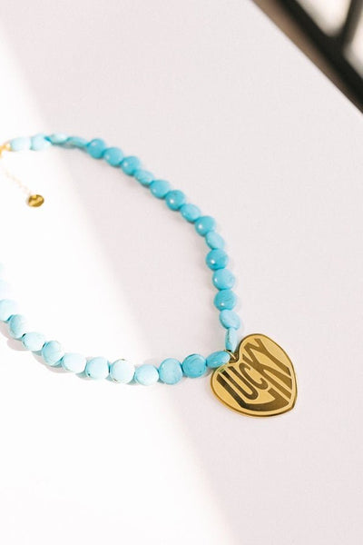 Lucky in Love Stone Necklace - Southern Soule Designs