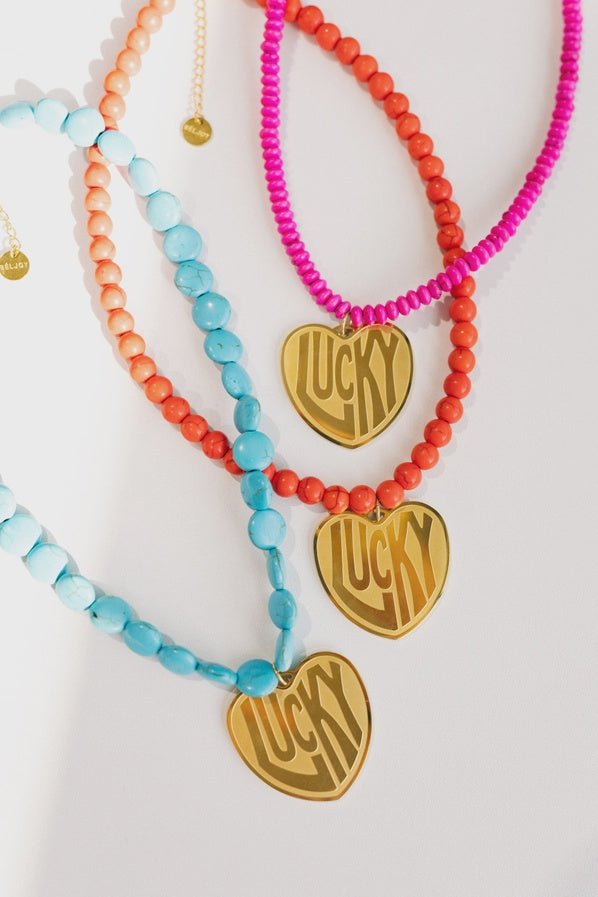 Lucky in Love Stone Necklace - Southern Soule Designs