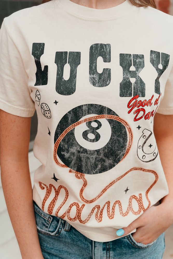 Lucky Mama Graphic Tee - Southern Soule Designs