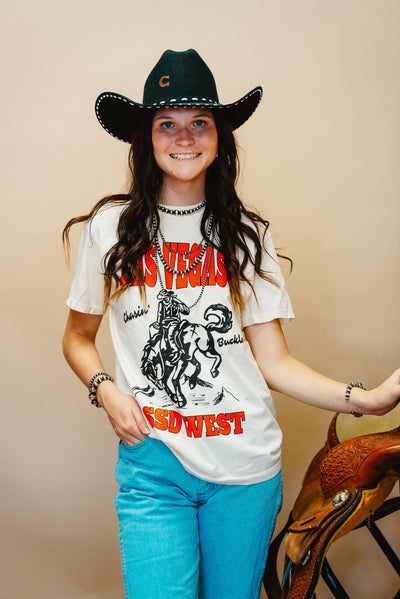 LV Chasin Buckles Ivory Tee - Southern Soule Designs