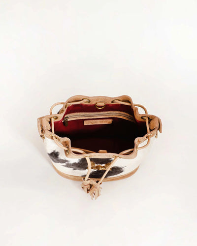 LW Bucket Bag in Cowhide - Southern Soule Designs