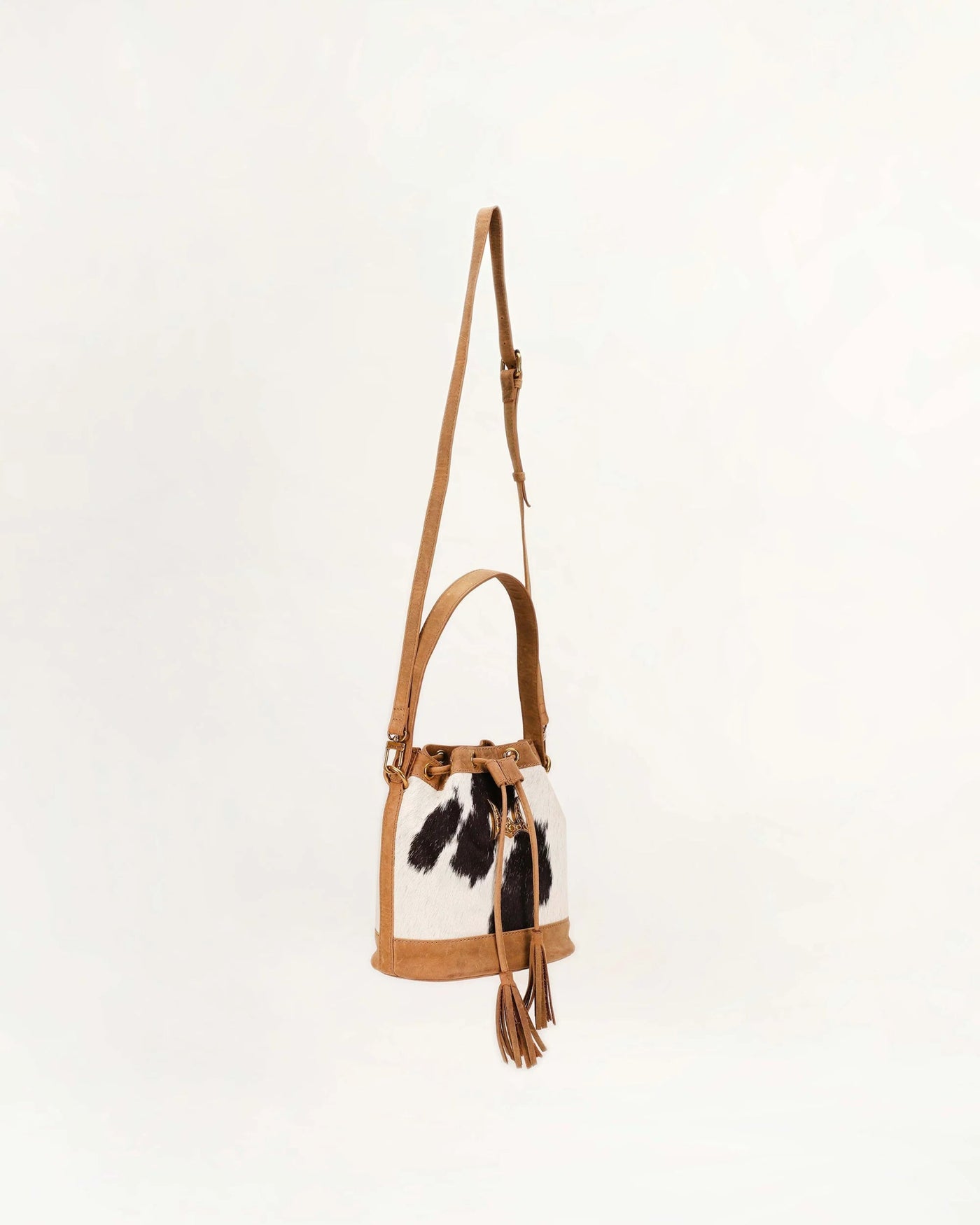 LW Bucket Bag in Cowhide - Southern Soule Designs