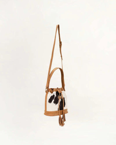 LW Bucket Bag in Cowhide - Southern Soule Designs