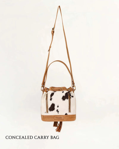 LW Bucket Bag in Cowhide - Southern Soule Designs