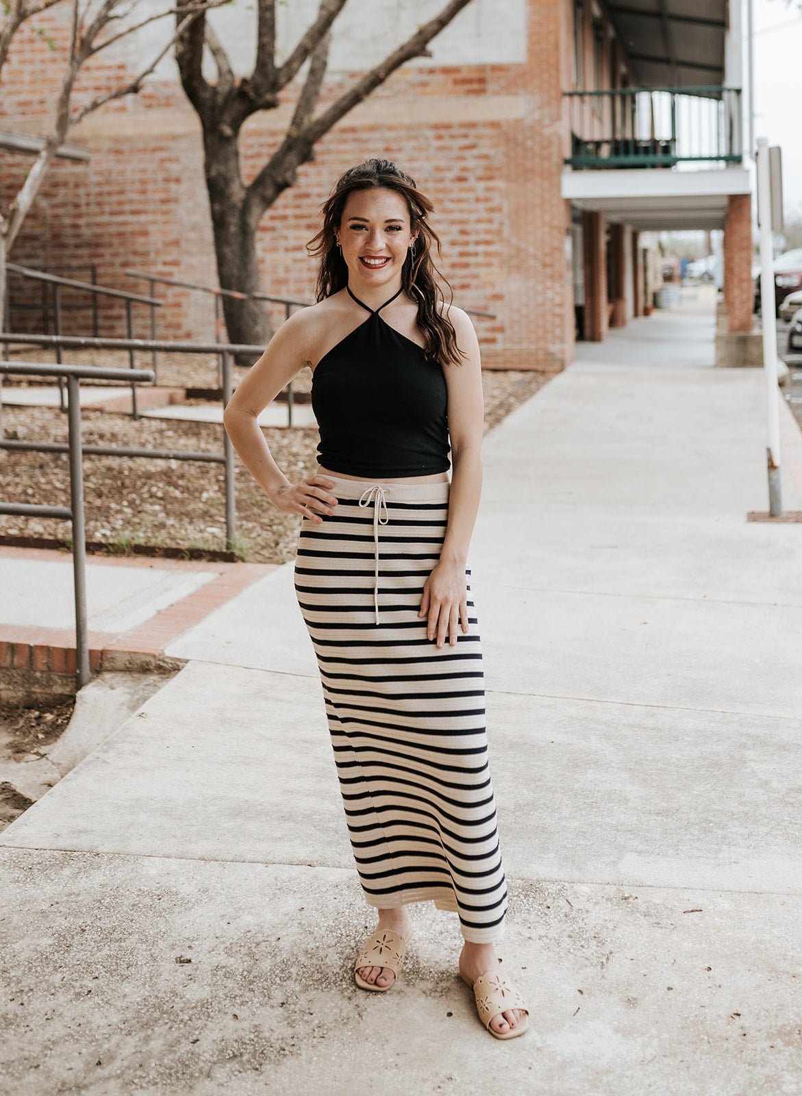 Lydia Black Halter Top ZT261167 - Southern Soule Designs