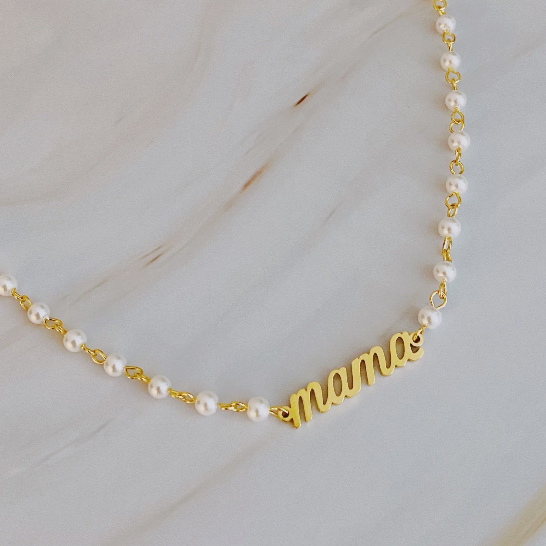 Mama Pearl Chain Necklace - Southern Soule Designs