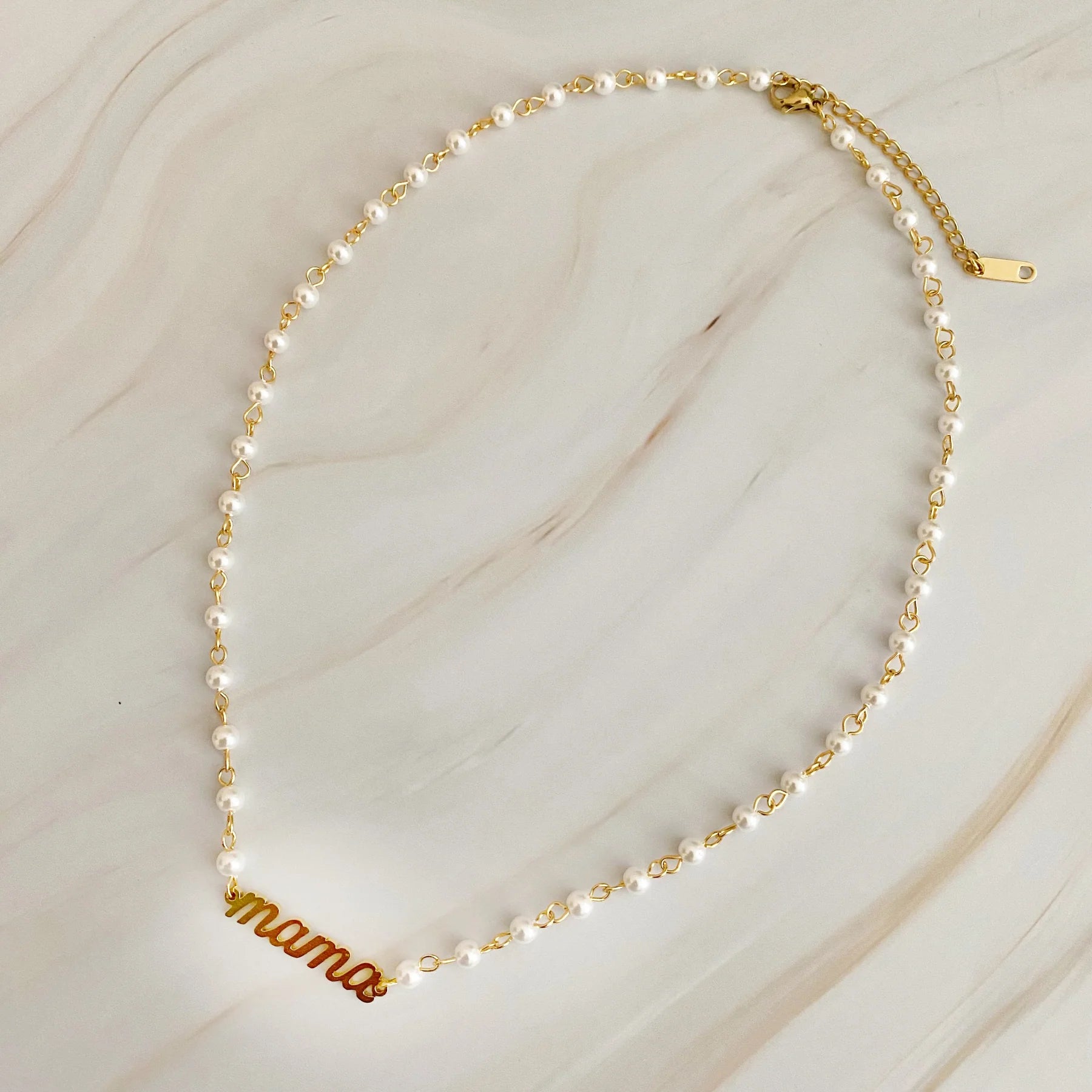 Mama Pearl Chain Necklace - Southern Soule Designs