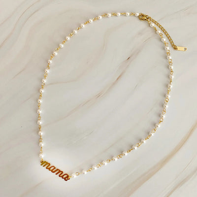 Mama Pearl Chain Necklace - Southern Soule Designs
