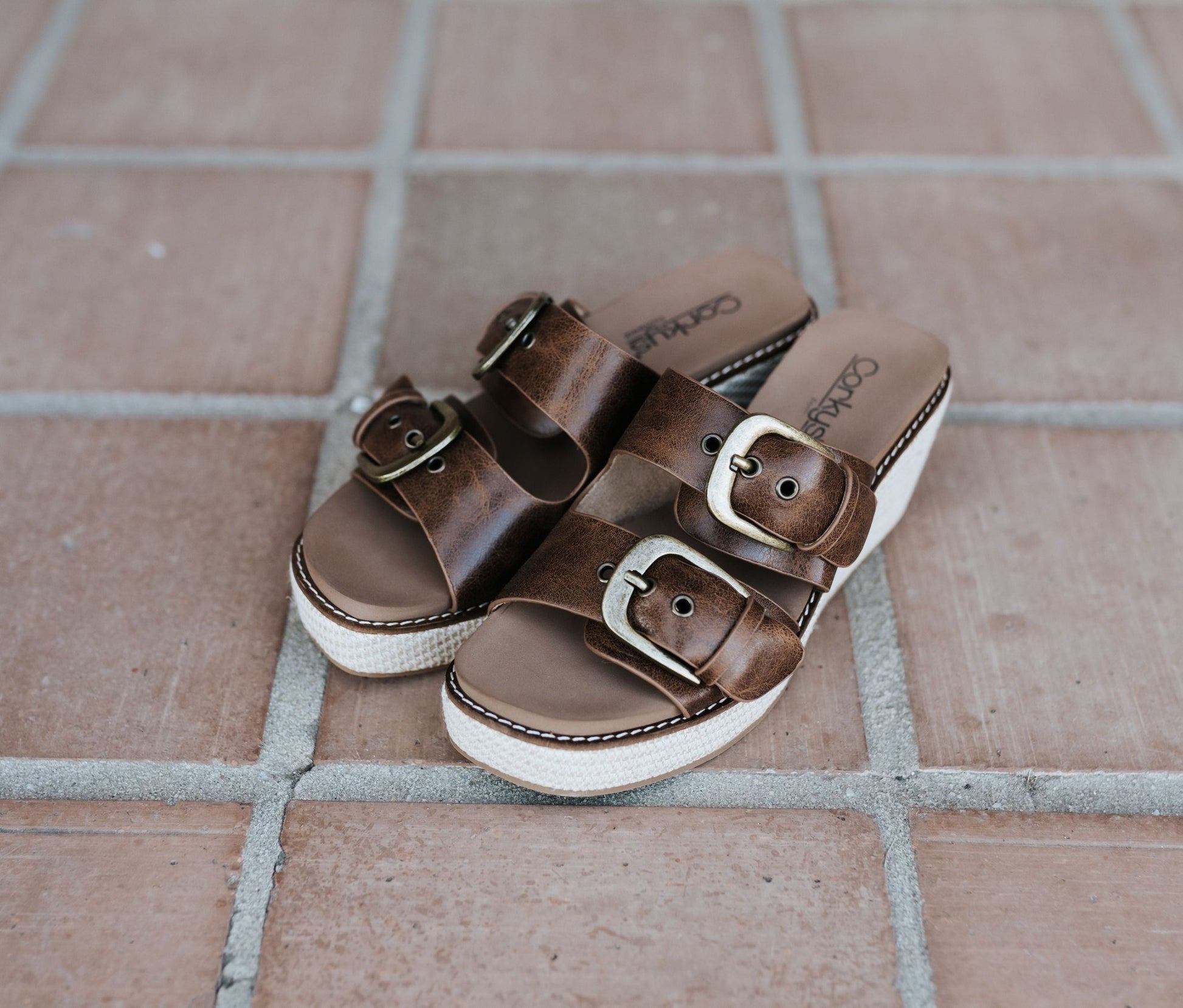 Manifest Cognac Wedge - Southern Soule Designs