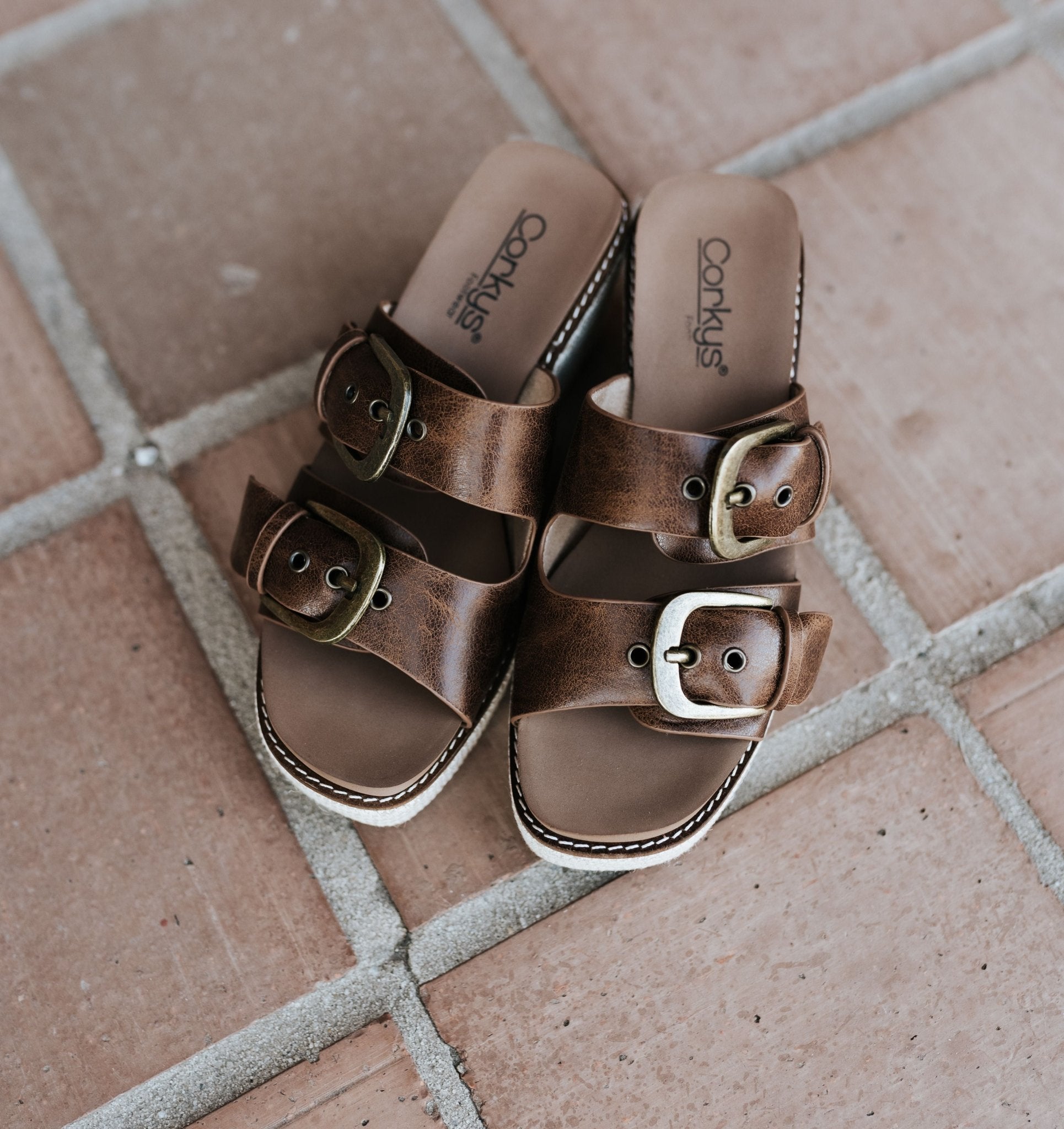 Manifest Cognac Wedge - Southern Soule Designs