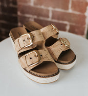 Manifest Cork Wedge - Southern Soule Designs