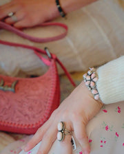 Marie Tsosie Pink Conch Double Oval Ring - Southern Soule Designs
